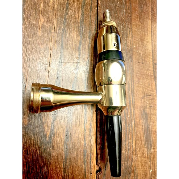 Micro Matic Stout Beer Faucet, Gold Plated Stainless Steel Long Shank - Picture 4 of 5